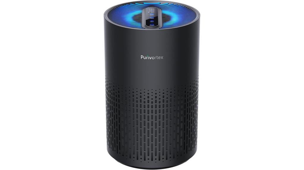black bedroom air purifier