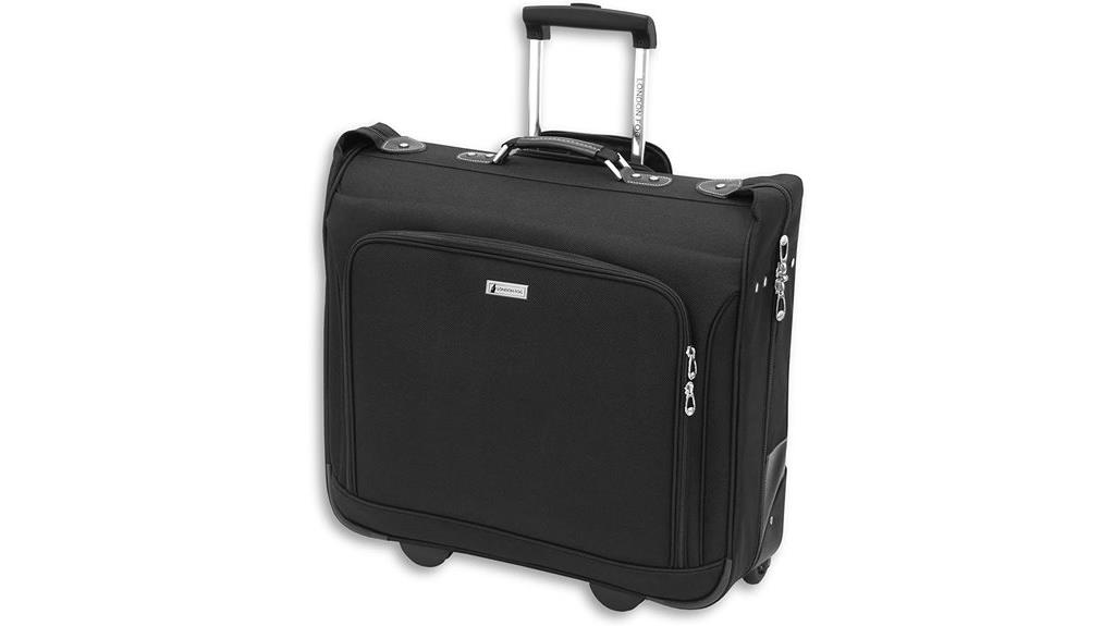 black buckingham garment bag