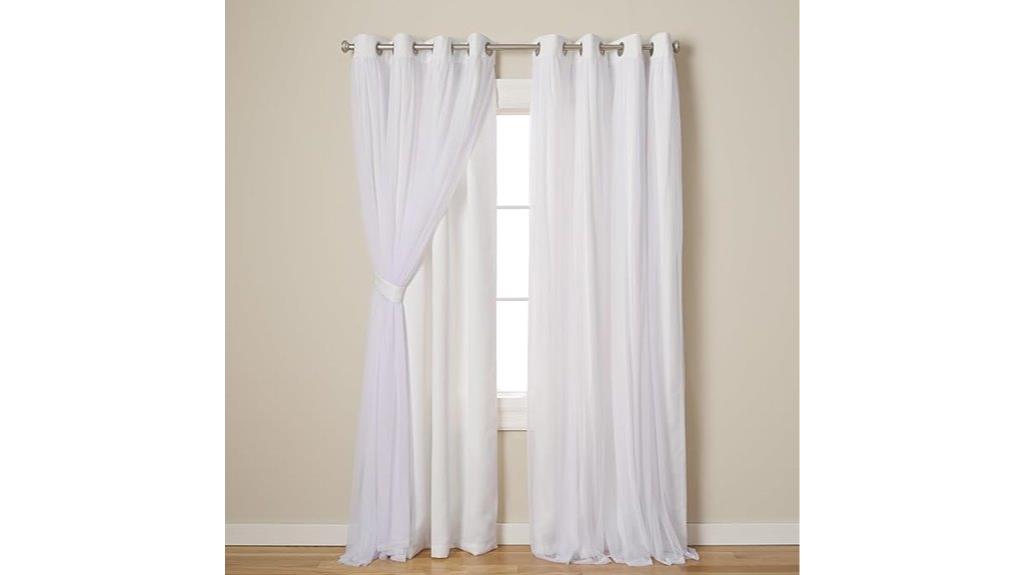 blackout sheer curtain pair