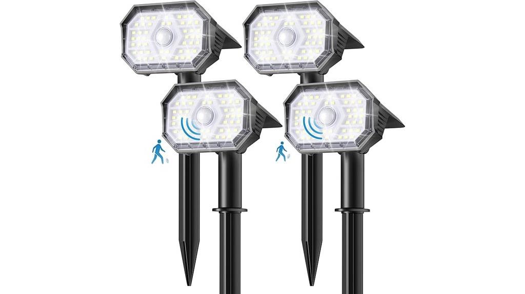 bright solar spotlights pack