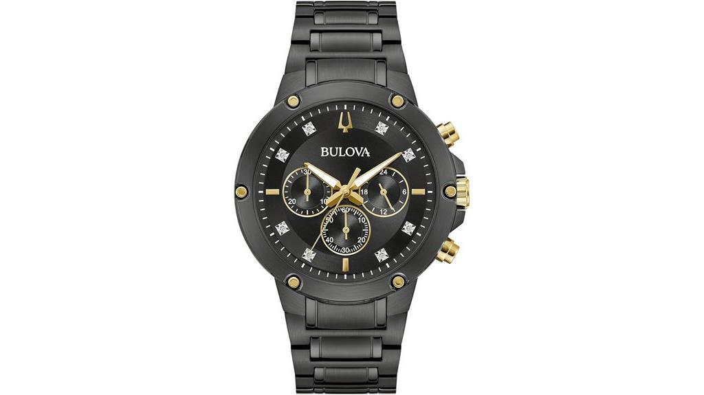bulova men s diamond chronograph