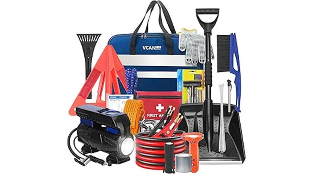 car safety kit includes compressor