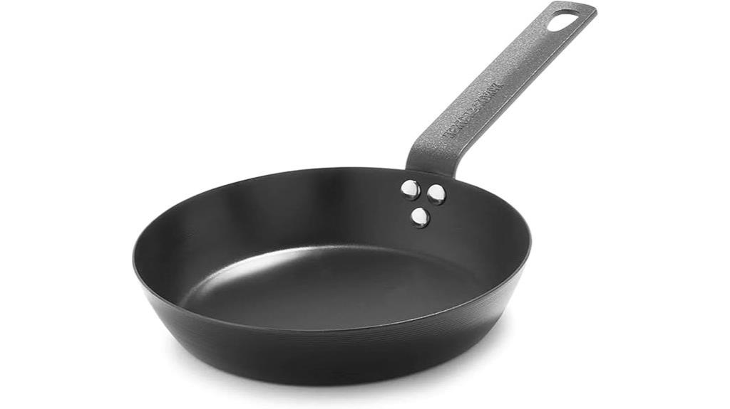 carbon steel 8 inch frying pan