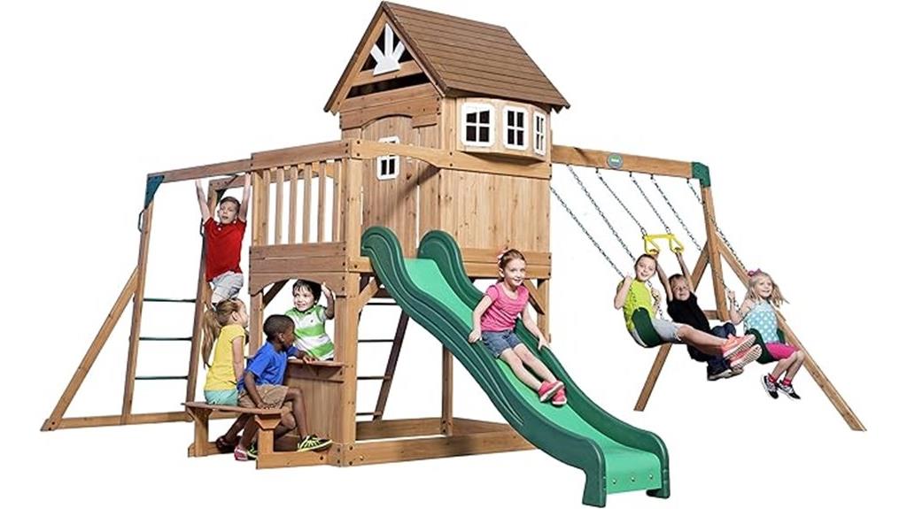 cedar wood playset