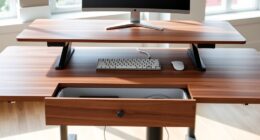 clutter free adjustable workstations