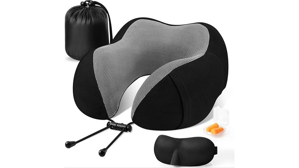 comfortable memory foam travel pillow