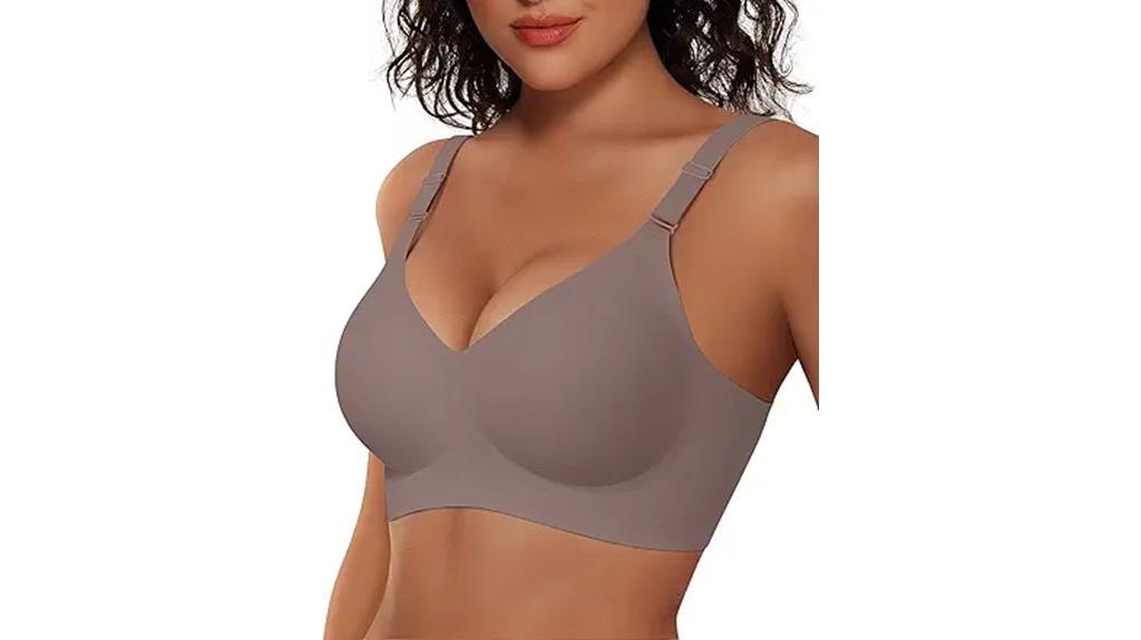 comfortable wireless push up bras