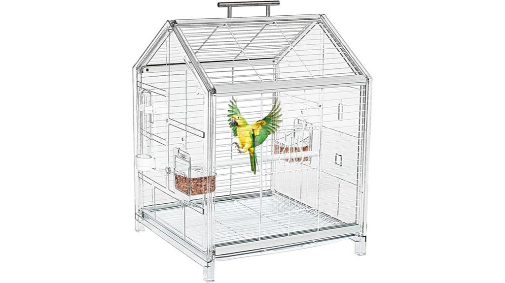 compact parrot bird cage