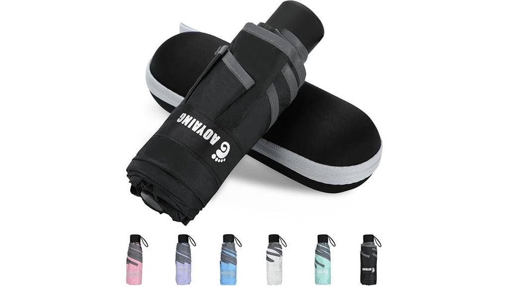 compact reflective safety umbrella