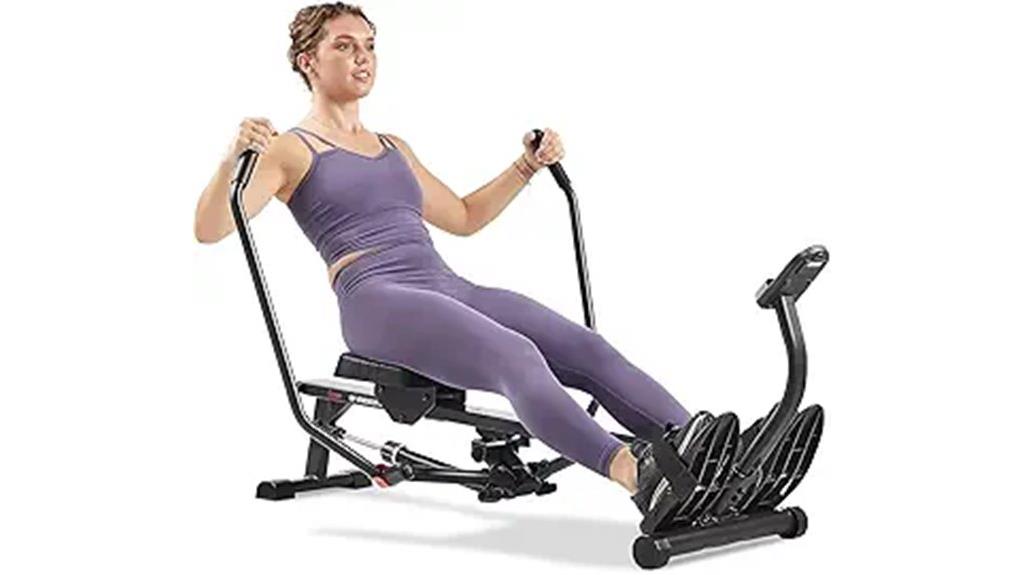 compact rowing machine adjustable