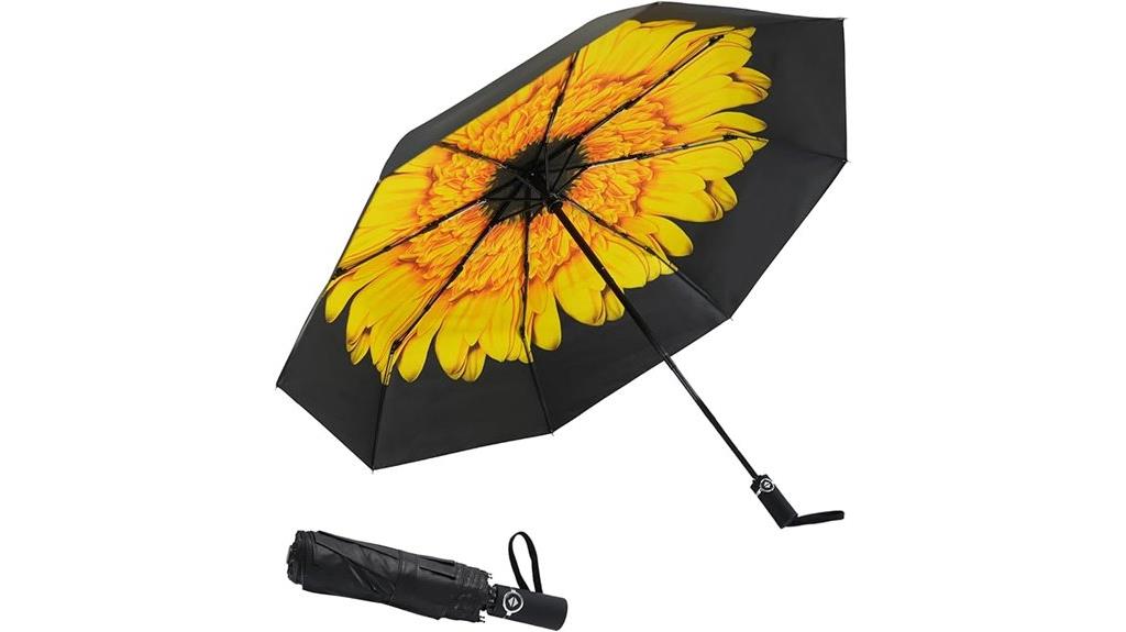 compact windproof travel umbrella