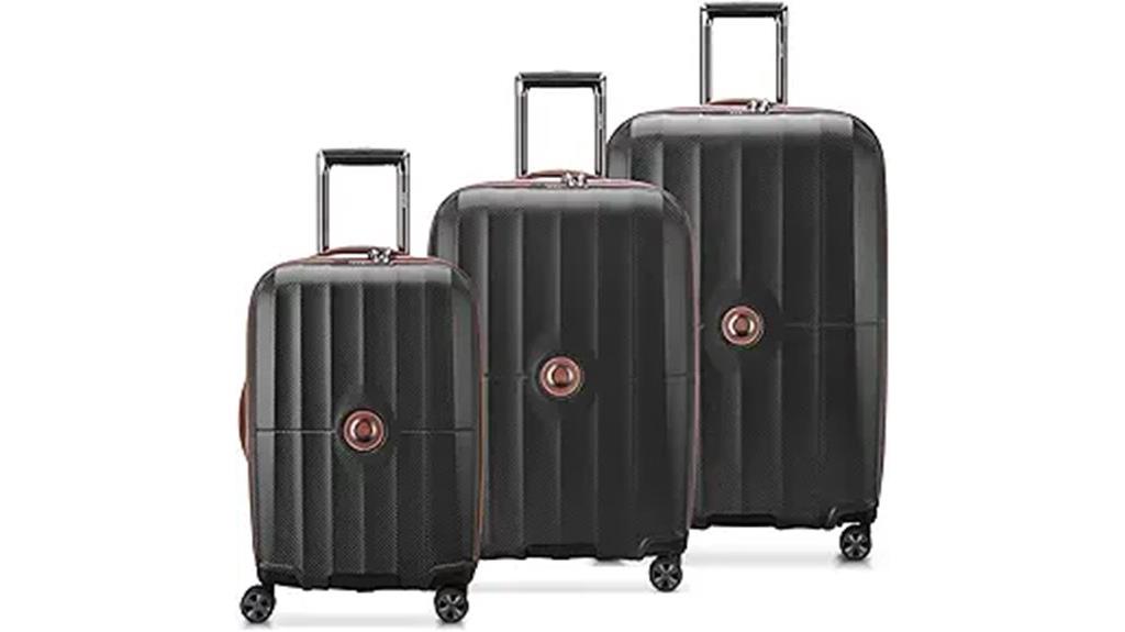 deluxe paris travel suitcase
