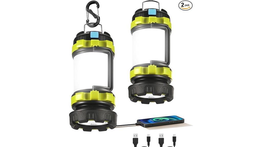 dual led lanterns with power bank