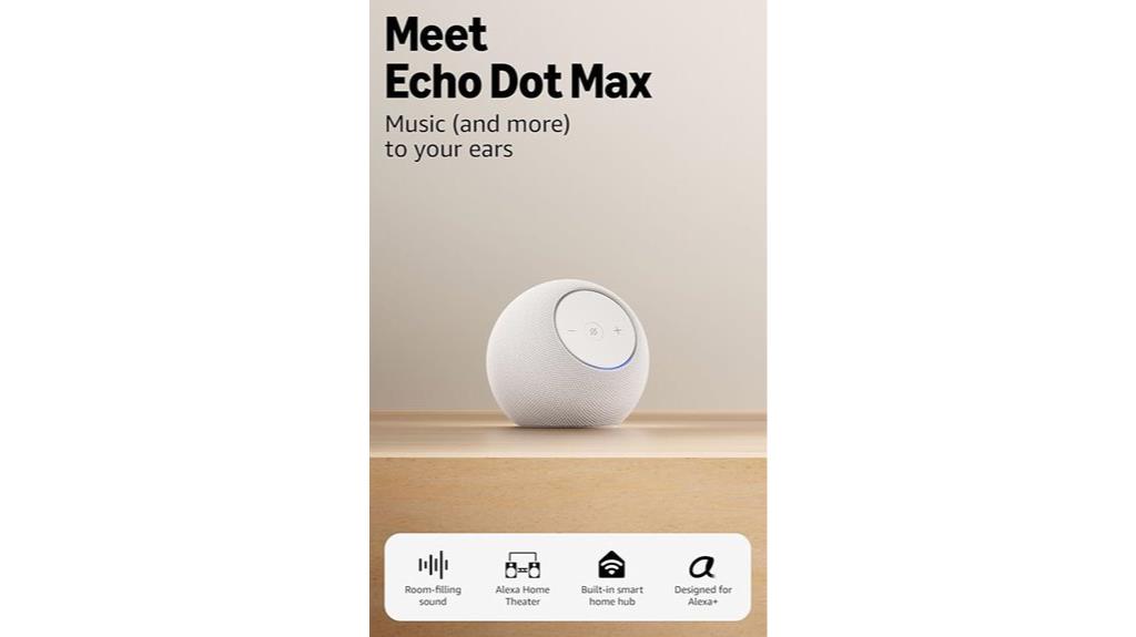 echo dot max glacier white