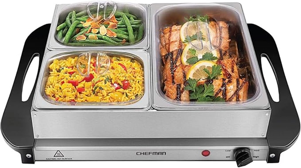 electric buffet warming trays