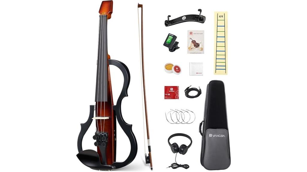 electric violin with accessories