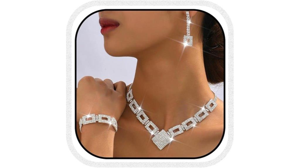 elegant crystal bridal jewelry