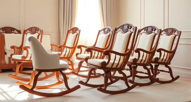 elegant luxury nursery chairs
