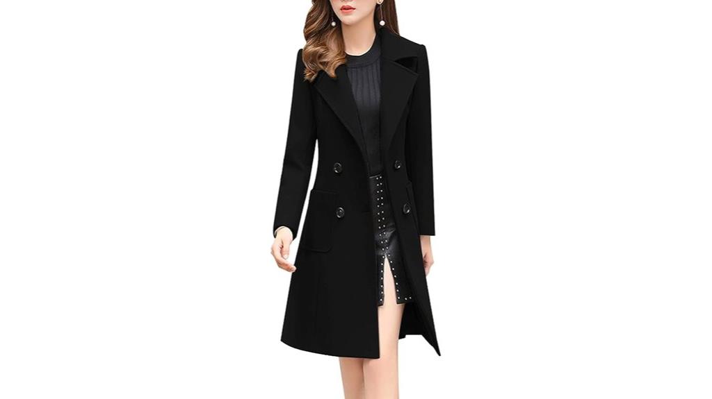 elegant wool overcoat