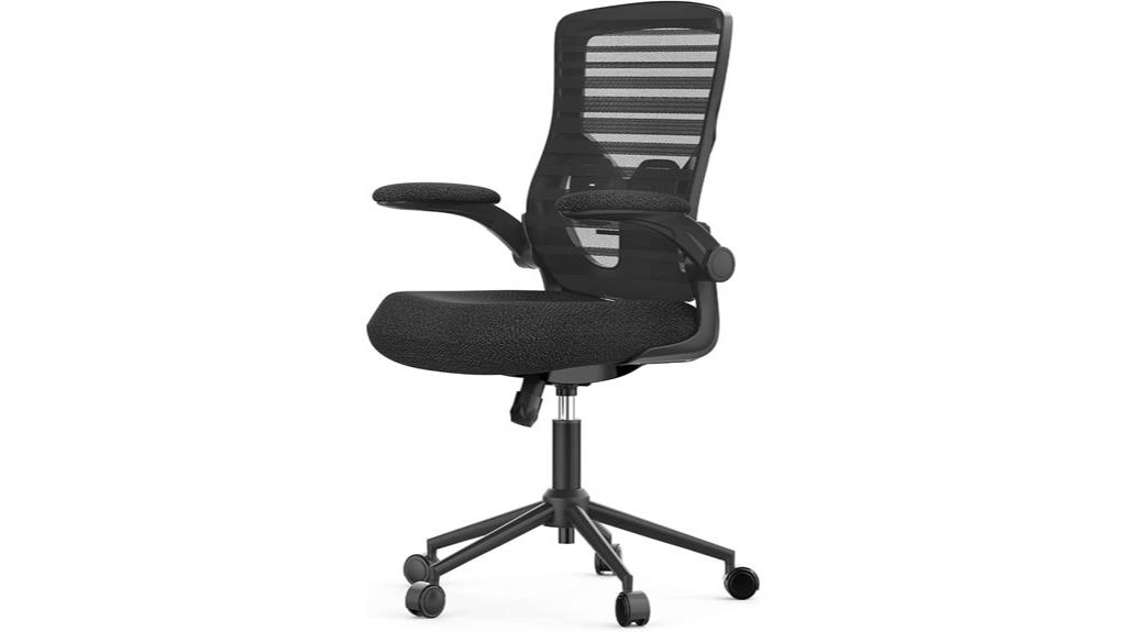 ergonomic lumbar padded arms