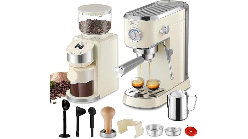 espresso maker with grinder
