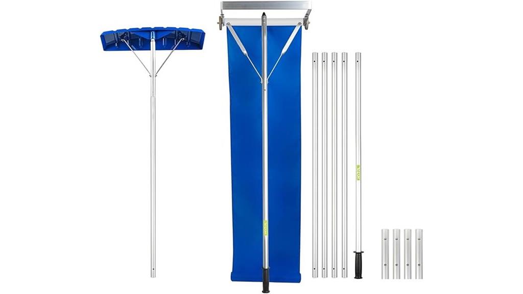 extendable roof snow rake