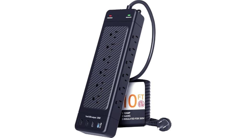 extended usb surge protector