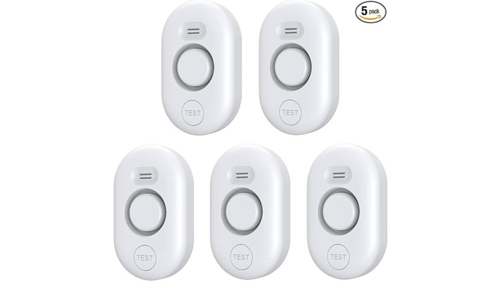 five sensor water leak alarm