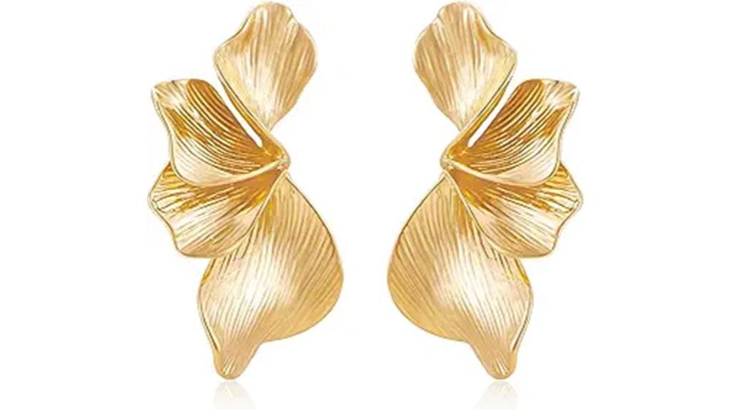 flower shaped women s earrings