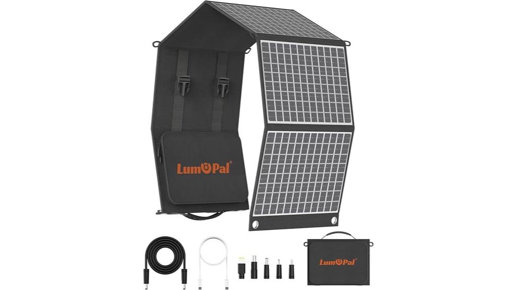 foldable 60w solar charger