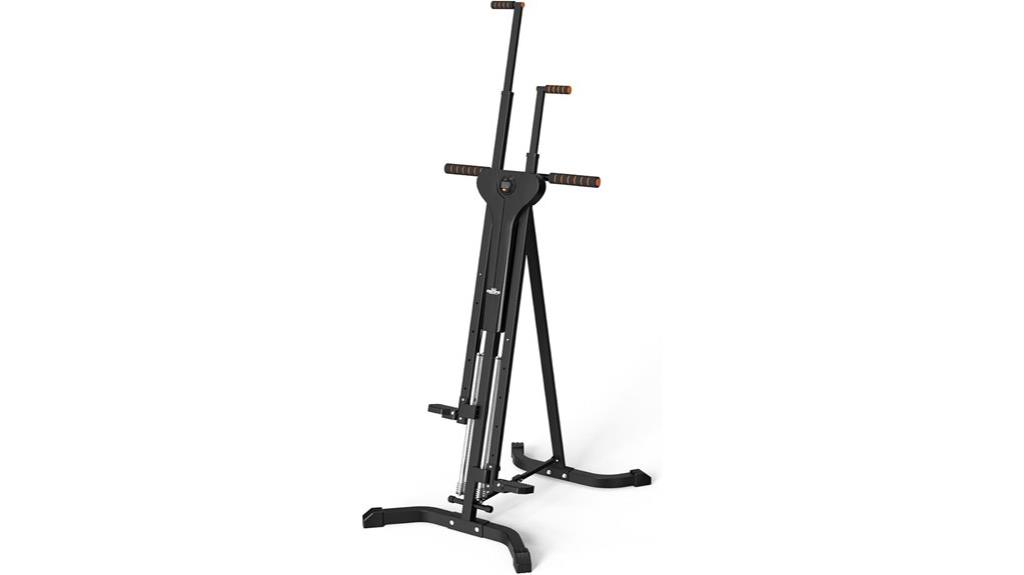 folding vertical climber stepper