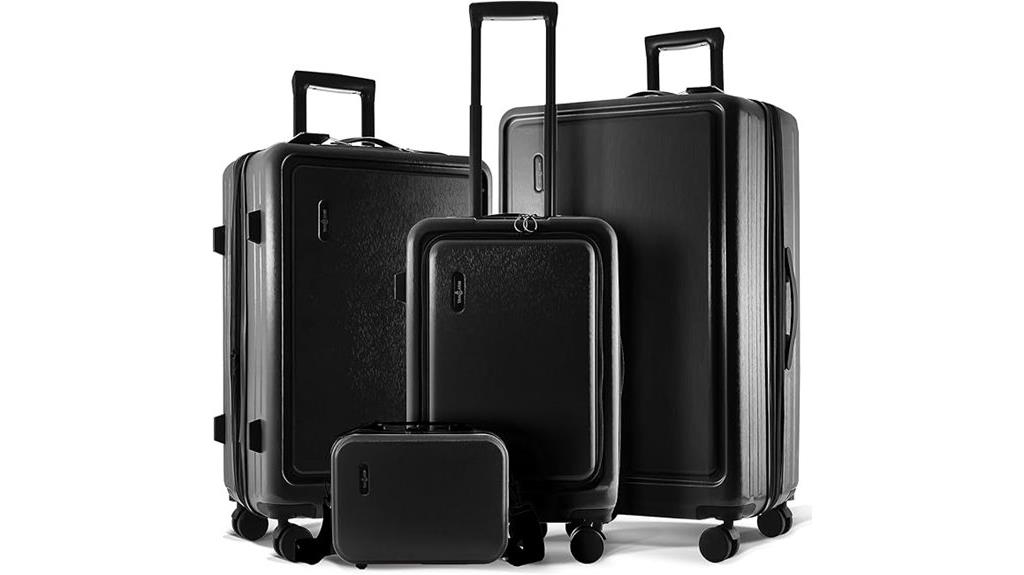 four piece luggage set