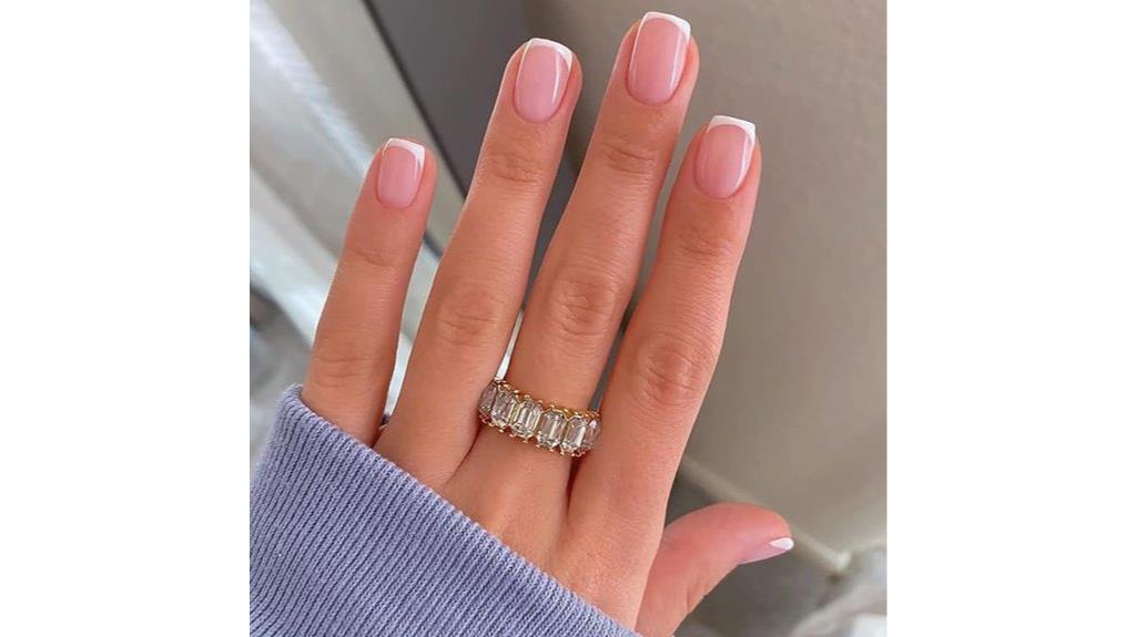 french tip press on nails