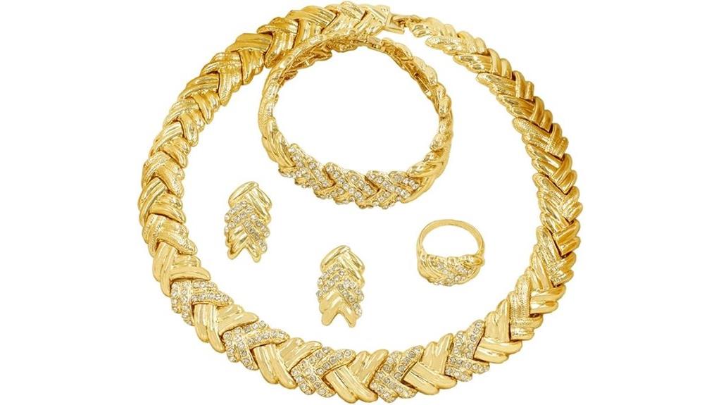 gold plated wedding jewelry