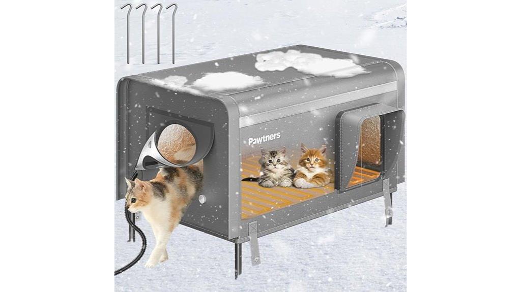 heated outdoor feral cat house