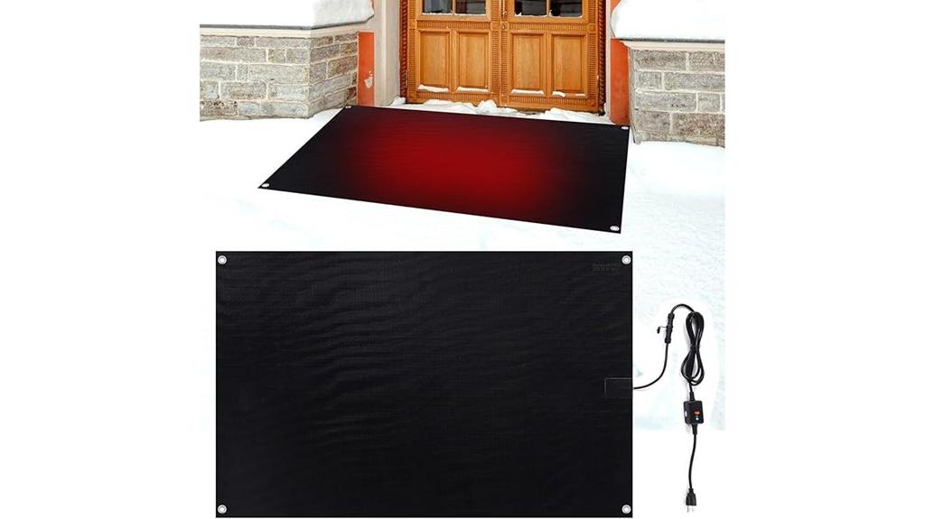 heated sidewalk snow mats