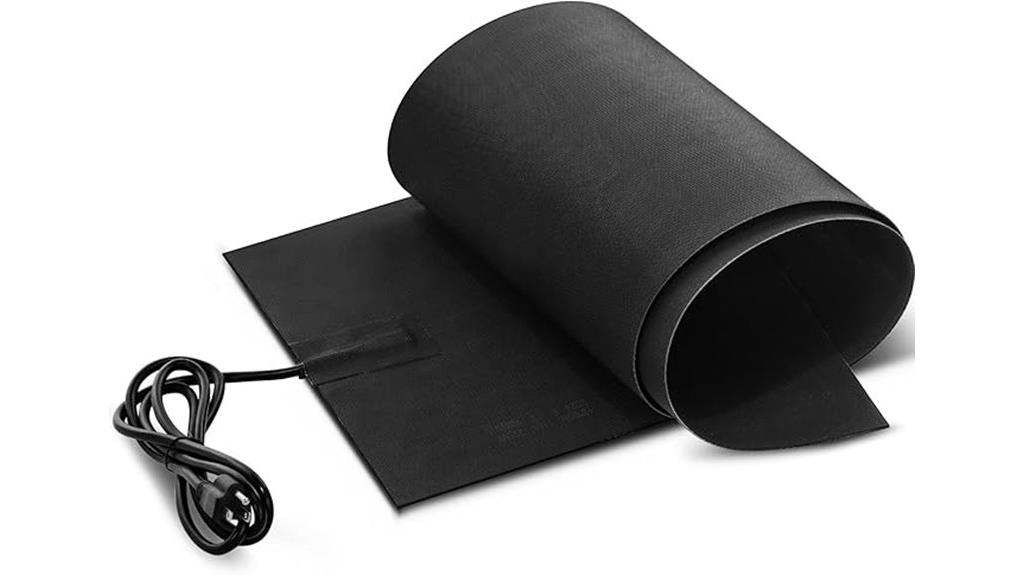 heated snow melting entrance mat