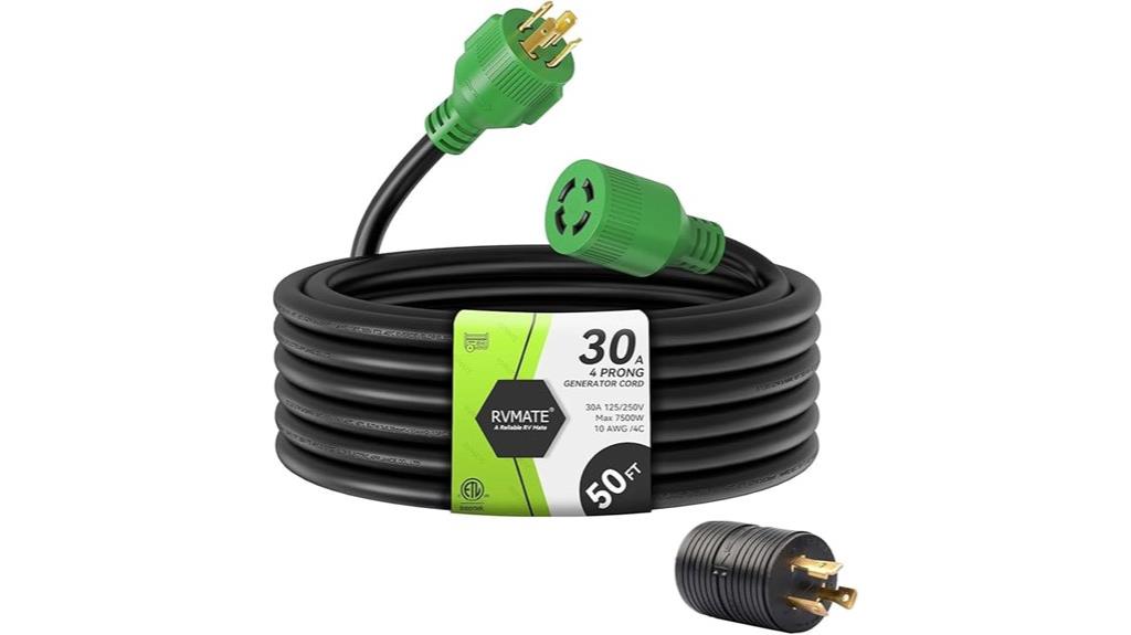 heavy duty 50 foot generator cord