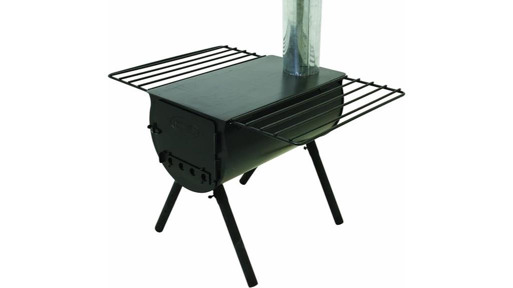 heavy duty cylinder tent stove