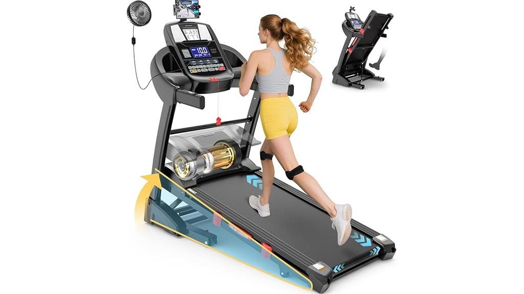 heavy duty incline treadmill with app