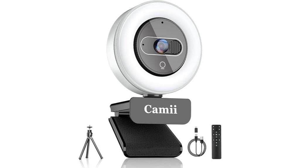 high resolution webcam with light