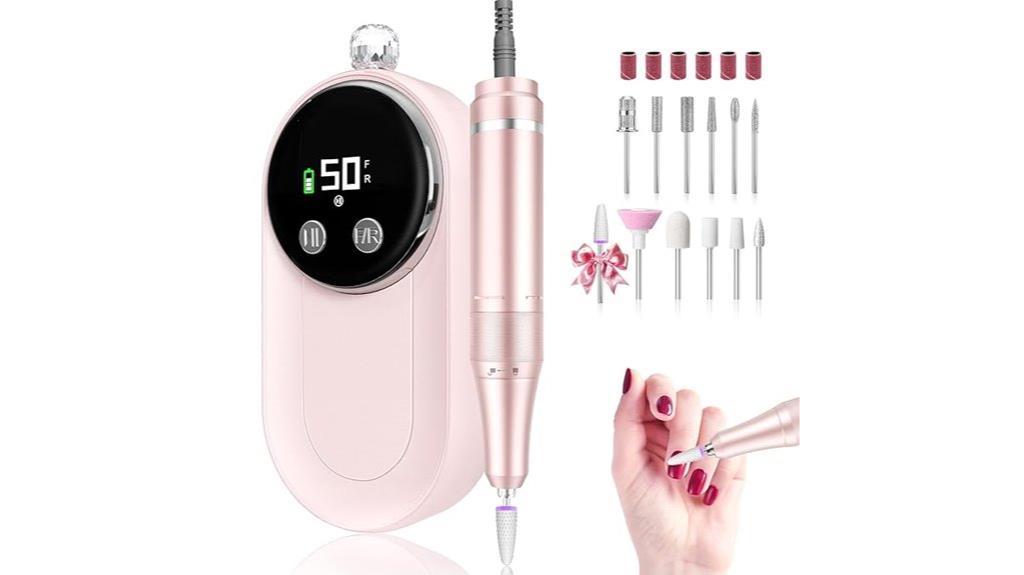 high speed rechargeable nail drill