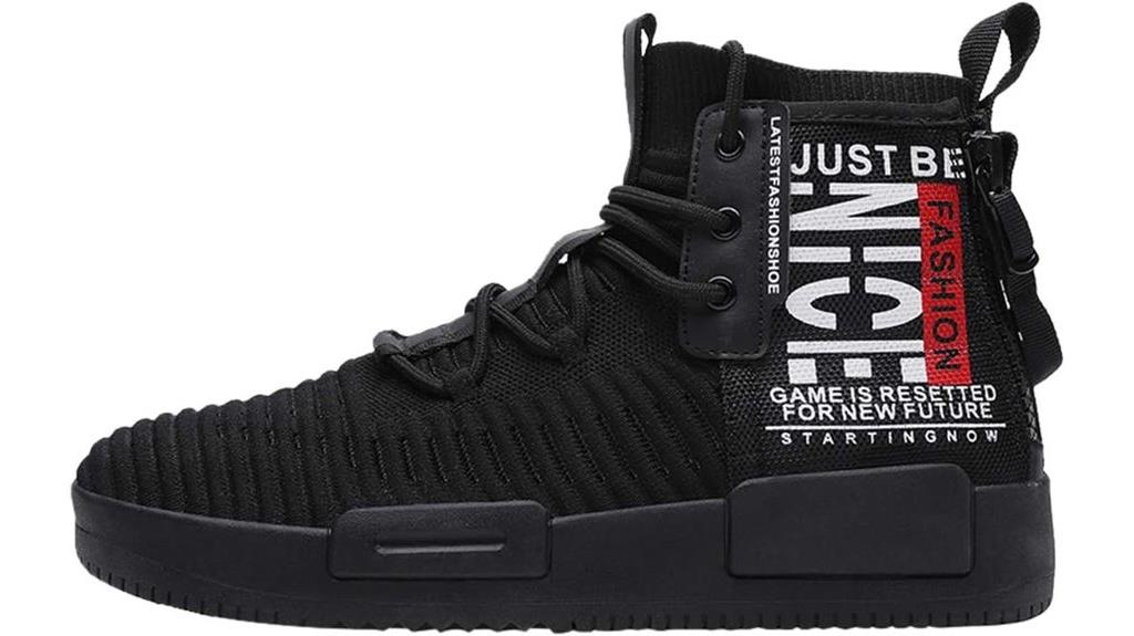 high top running sneakers