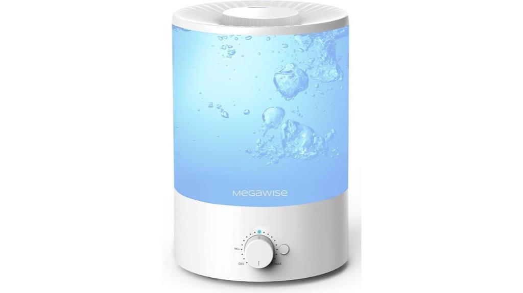 humidifier with filter light