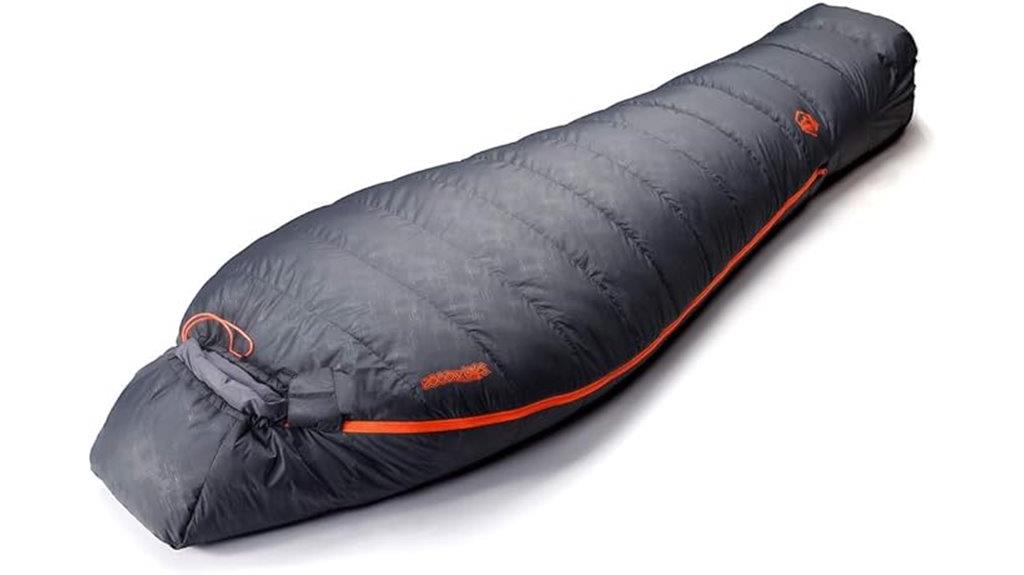 hydrophobic down sleep bag