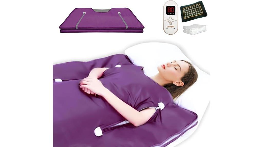 jade tourmaline sauna blanket