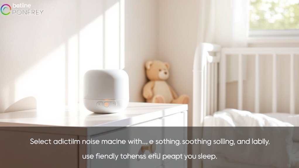 key nursery white noise features