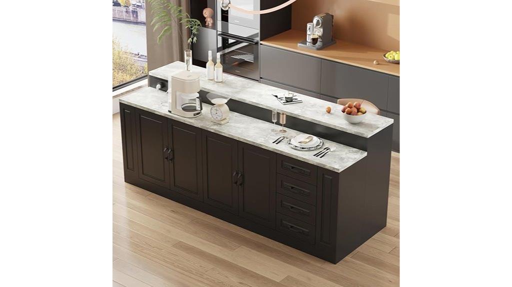 kitchen island with storage