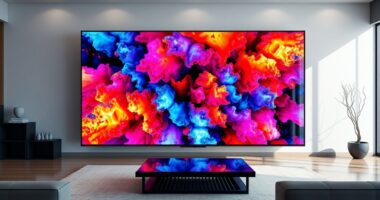 large 116 inch mini led tv