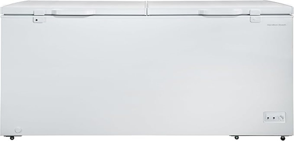 large double door freezer